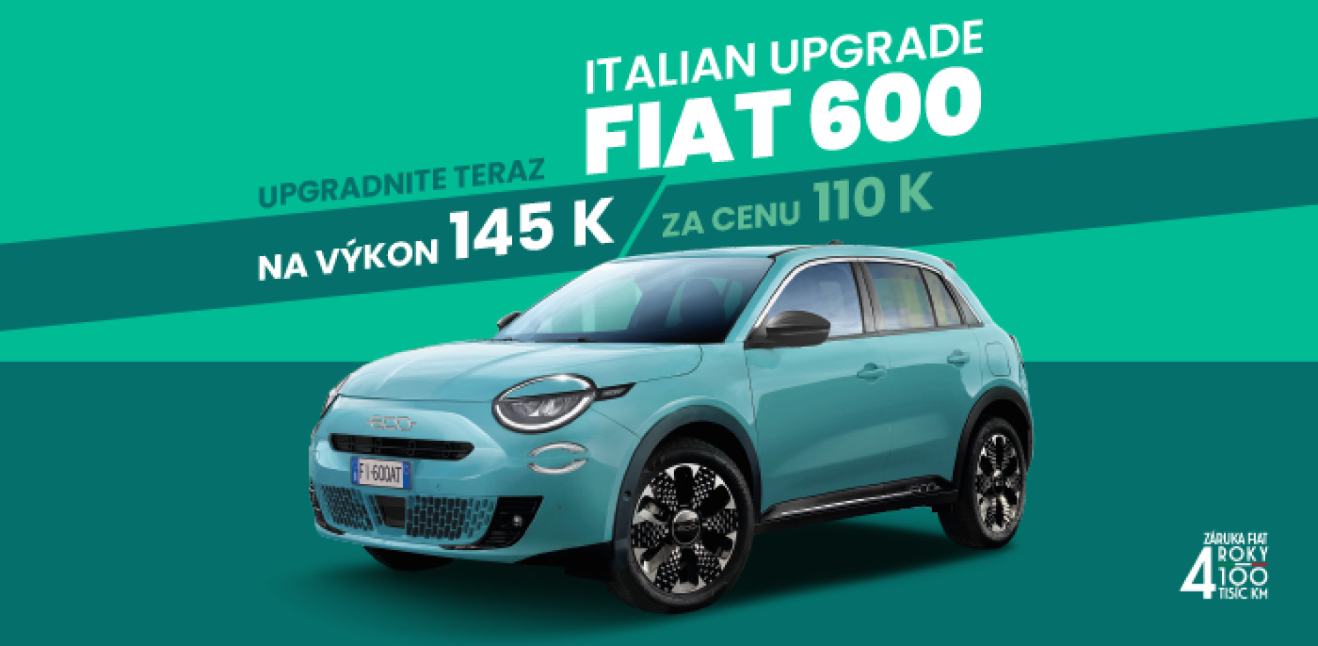Úplne nový model Fiat 600 plne ELEKTRICKÝ aj HYBRIDNÝ